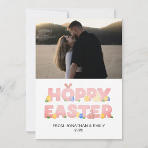 Elegantes einfaches modernes Muster Frohe Ostern F Feiertagskarte