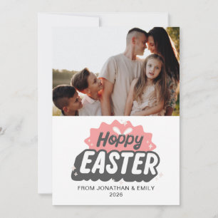 Elegantes einfaches modernes Muster Frohe Ostern F Feiertagskarte