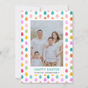 Elegantes einfaches modernes Muster Frohe Ostern F Feiertagskarte