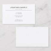 Elegantes Einfaches Modernes, Schlichtes Beruflich Visitenkarte (Vorne/Hinten)