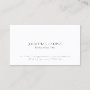 Elegantes, einfaches, modernes Template Beruflich Visitenkarte