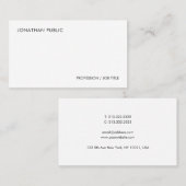 Elegantes einfaches, modernes Template Personalisi Visitenkarte (Vorne/Hinten)