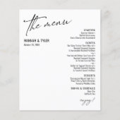 Elegantes, einfaches, modernes Typografie Weißes B (Vorderseite)