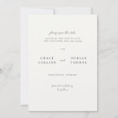 Elegantes, einfaches, neutrales Mocha Mousse Foto  Save The Date (Vorderseite)