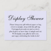 Elegantes, einfaches No Wrap Brautparty, Lavendel Begleitkarte (Vorderseite)