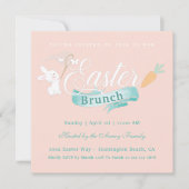 Elegantes einfaches Osterfest Einladung (Vorderseite)