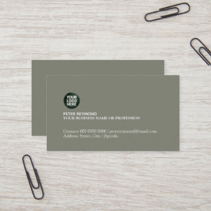 Elegantes einfaches professionelles Business-Logo Visitenkarte