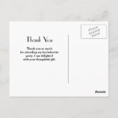 Elegantes einfaches Rot mit Gold Monogram Vielen D Postkarte (Rückseite)