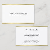 Elegantes, einfaches, Schlichtes Berufliches Desig Visitenkarte (Vorne/Hinten)