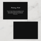 Elegantes, einfaches Schwarz Begleitkarte (Vorne/Hinten)