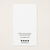 Elegantes, einfaches Schwarzes Ohrring-Display (Rückseite)