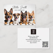 Elegantes, einfaches Skript, Hundeschleifung und S Visitenkarte (Vorne/Hinten)