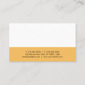 Elegantes Einfaches Template Beruflich modern Visitenkarte (Rückseite)