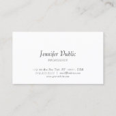 Elegantes einfaches Template Gold Confetti Modern Visitenkarte (Rückseite)