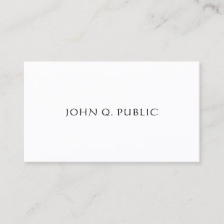 Elegantes einfaches Template Modernes Minimalistis Visitenkarte