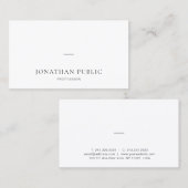 Elegantes, einfaches und Minimalistisches Design Visitenkarte (Vorne/Hinten)