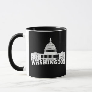 Elegantes einfaches Washington DC Tasse