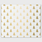 Elegantes, einfaches Weihnachtsbaummuster Geschenkpapier (Flach)