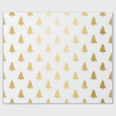Elegantes, einfaches Weihnachtsbaummuster Geschenkpapier (Flach)