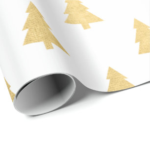 Elegantes, einfaches Weihnachtsbaummuster Geschenkpapier