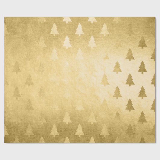 Elegantes, einfaches Weihnachtsbaummuster Geschenkpapier (Flach)