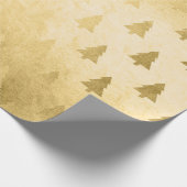 Elegantes, einfaches Weihnachtsbaummuster Geschenkpapier (Ecke)