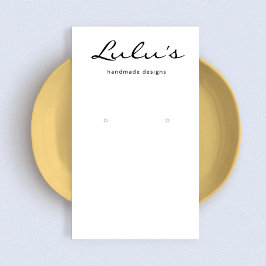 Elegantes, einfaches Weißes Ohrring-Display