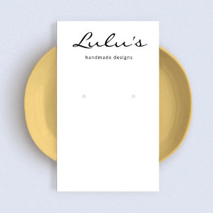 Elegantes, einfaches Weißes Ohrring-Display