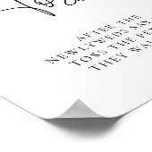 Elegantes einfaches Zeichen für die Kalligrafie Poster (Ecke)