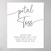 Elegantes einfaches Zeichen für die Kalligrafie Poster (Vorne)