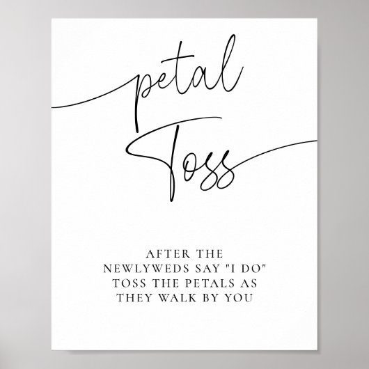 Elegantes einfaches Zeichen für die Kalligrafie Poster (Vorne)