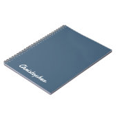 Elegantes Einfarbiges Minimalistisches Design Notizblock (Linke Seite)