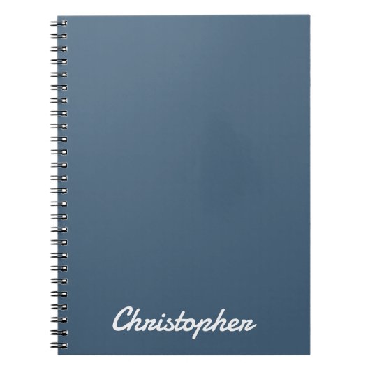 Elegantes Einfarbiges Minimalistisches Design Notizblock (Vorderseite)