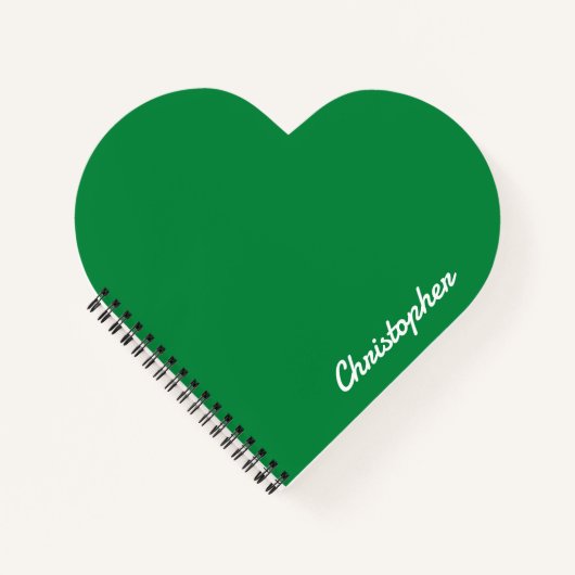 Elegantes einfarbiges minimalistisches Design Notizblock (Vorderseite)