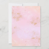 Elegantes Einhorn danke Karten rosa Gold Regenboge (Rückseite)