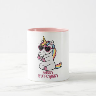 Elegantes Einhorn-Manicure – Sassy Stimmung Tasse