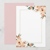 Elegantes Einladungsdesign Einladung (Vorne/Hinten)