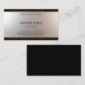 Elegantes, einzigartiges modernes Design Glamour S Visitenkarte (Vorne/Hinten)