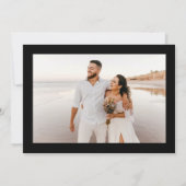 Elegantes einzigartiges Typografie-Probe-Dinner Einladung (Rückseite)