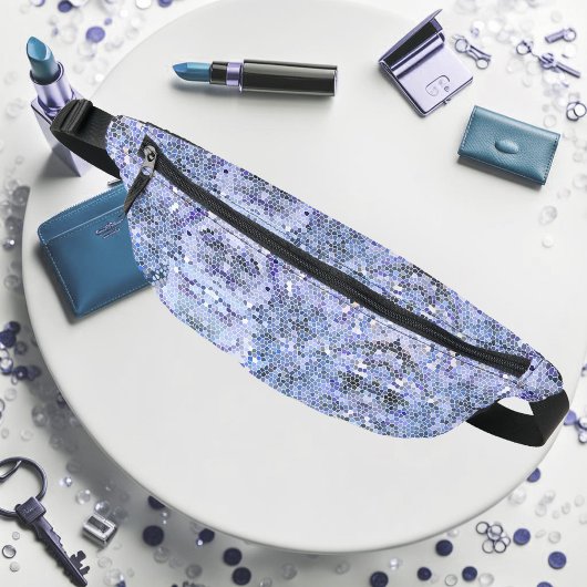 Elegantes, eisblaues Mosaik, modern Bauchtasche