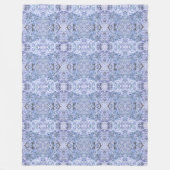 Elegantes, eisblaues Mosaik, modern Fleecedecke (Vorderseite)