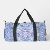 Elegantes eisblaues Mosaik, moderner Brauch Duffle Bag (Vorderseite)