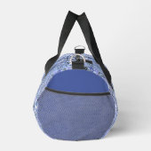 Elegantes eisblaues Mosaik, moderner Brauch Duffle Bag (Rechts)