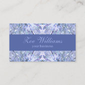 Elegantes eisblaues Mosaik, moderner Brauch Visitenkarte (Vorderseite)