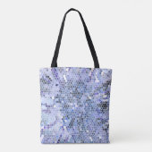 Elegantes eisblaues Mosaik Tasche (Rückseite)