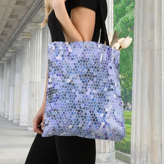 Elegantes eisblaues Mosaik Tasche