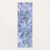 Elegantes eisblaues Mosaik Yogamatte (Vorderseite)