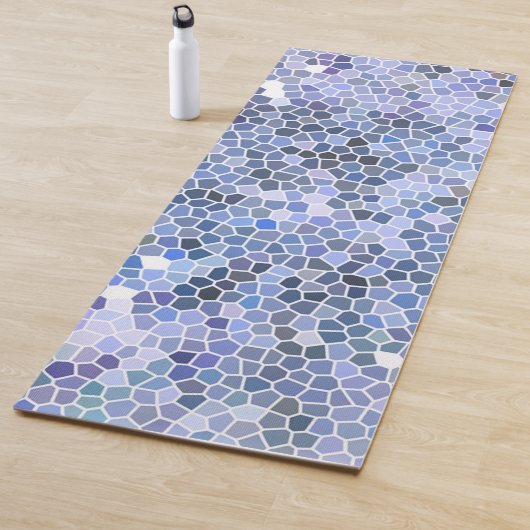 Elegantes eisblaues Mosaik Yogamatte (Beispiel)