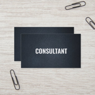 Elegantes, elegantes berufliches schwarzes Leder Visitenkarte