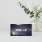 Elegantes, elegantes berufliches schwarzes Leder Visitenkarte (Stehend Vorderseite)